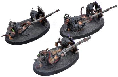 SKAVEN 3 Skaven Warplock Jezzails #1 Sigmar 5455