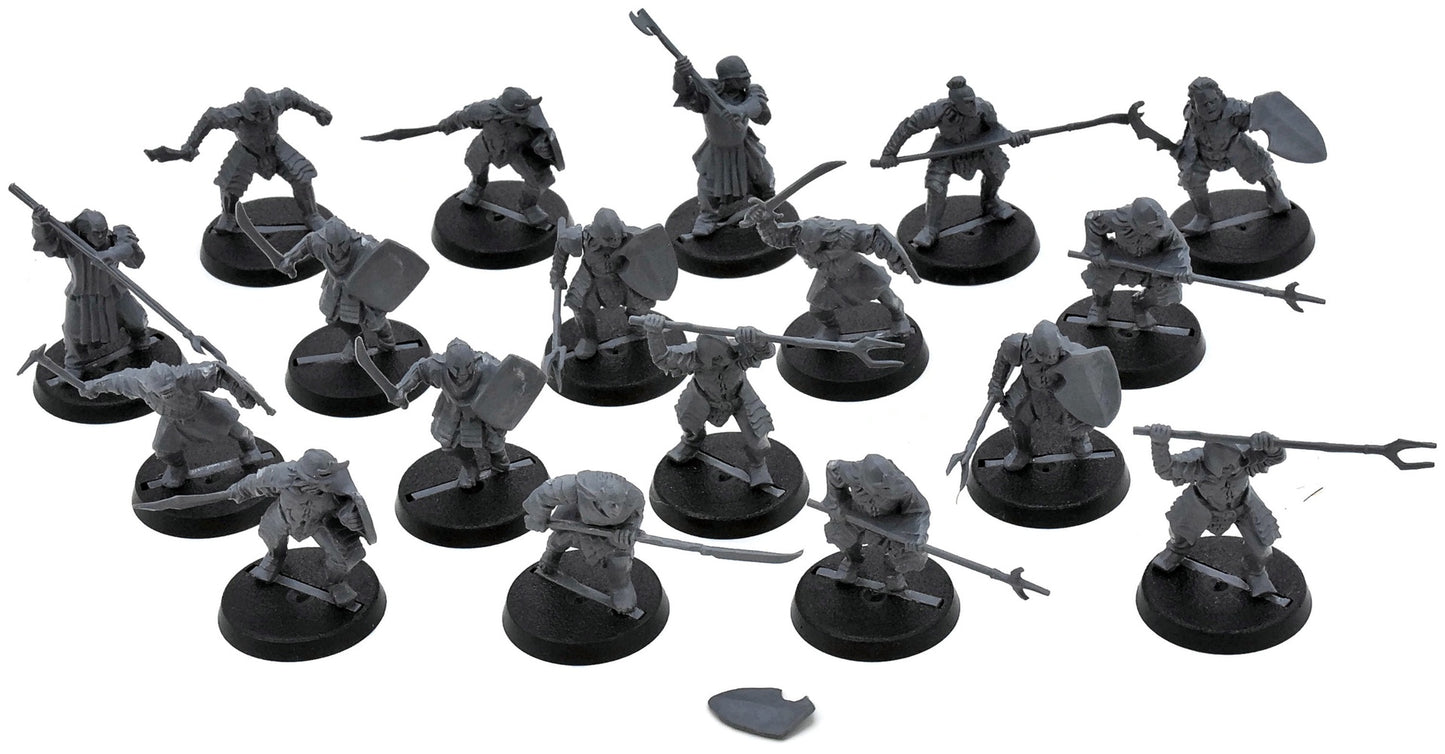 LOTR 18 Mordor Orcs #1 Middle Earth Strategy Battle Game 0520