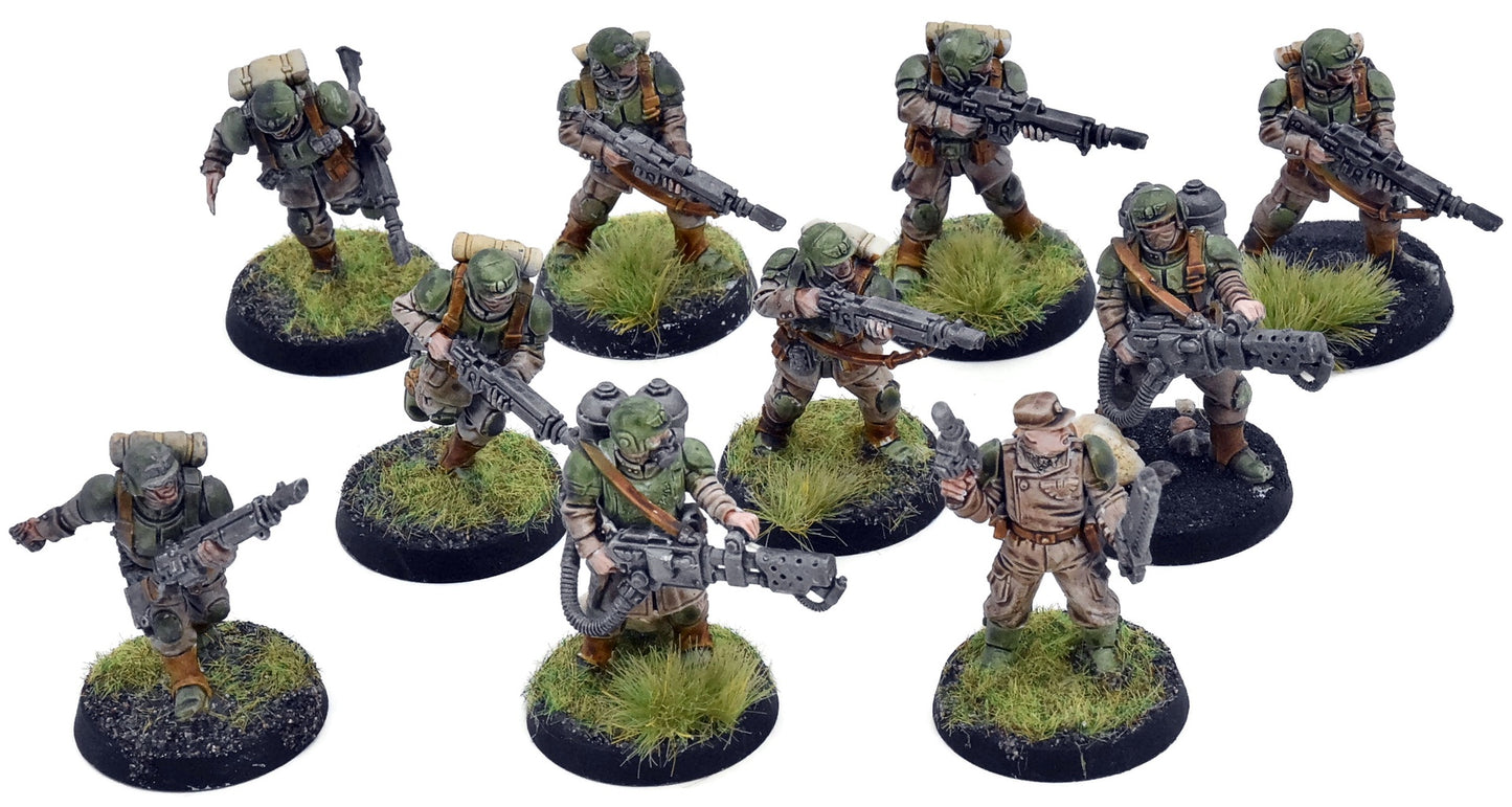 ASTRA MILITARUM 10 Cadian Shock Troops #1 Warhammer 40K 0742
