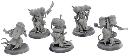 SKAVEN 5 Acolyte Globadiers #1 Warhammer Fantasy 4516