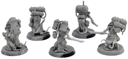 SKAVEN 5 Acolyte Globadiers #2 Warhammer Fantasy 4585