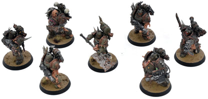 DEATH GUARD 7 Plague Marines #2 WELL PAINTED Warhammer 40K 0988