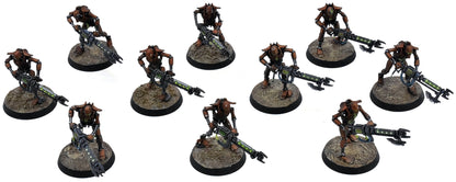NECRONS 10 Necron Warriors #1 WELL PAINTED Warhammer 40K 1015