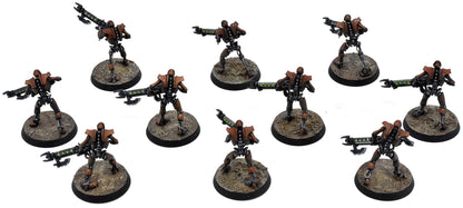 NECRONS 10 Necron Warriors #1 WELL PAINTED Warhammer 40K 1015