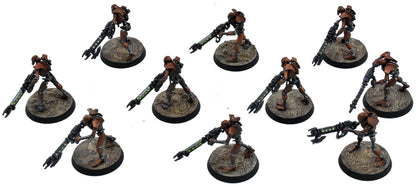 NECRONS 10 Necron Warriors #1 WELL PAINTED Warhammer 40K 1015