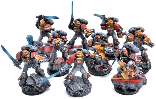 GREY KNIGHTS 9 Strike Squad #1 WELL PAINTED Warhammer 40K 5607