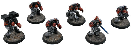 SPACE MARINES 6 Terminator Assault Squad #2 WELL PAINTED Warhammer 40K 1039