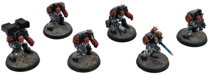 SPACE MARINES 6 Terminator Assault Squad #2 WELL PAINTED Warhammer 40K 1039
