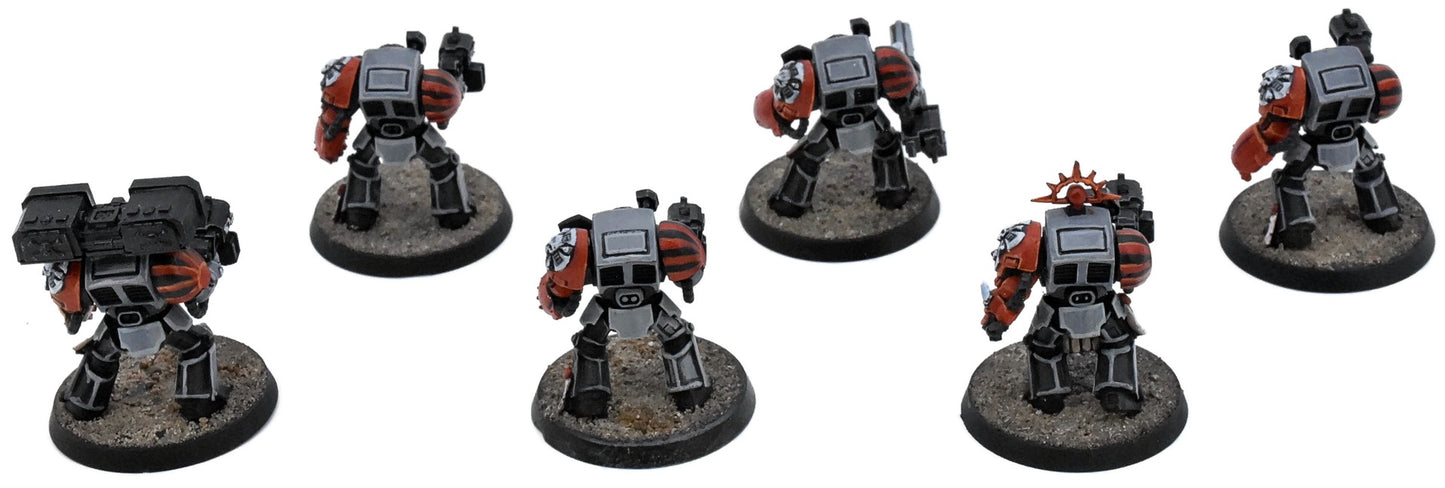 SPACE MARINES 6 Terminator Assault Squad #2 WELL PAINTED Warhammer 40K 1039