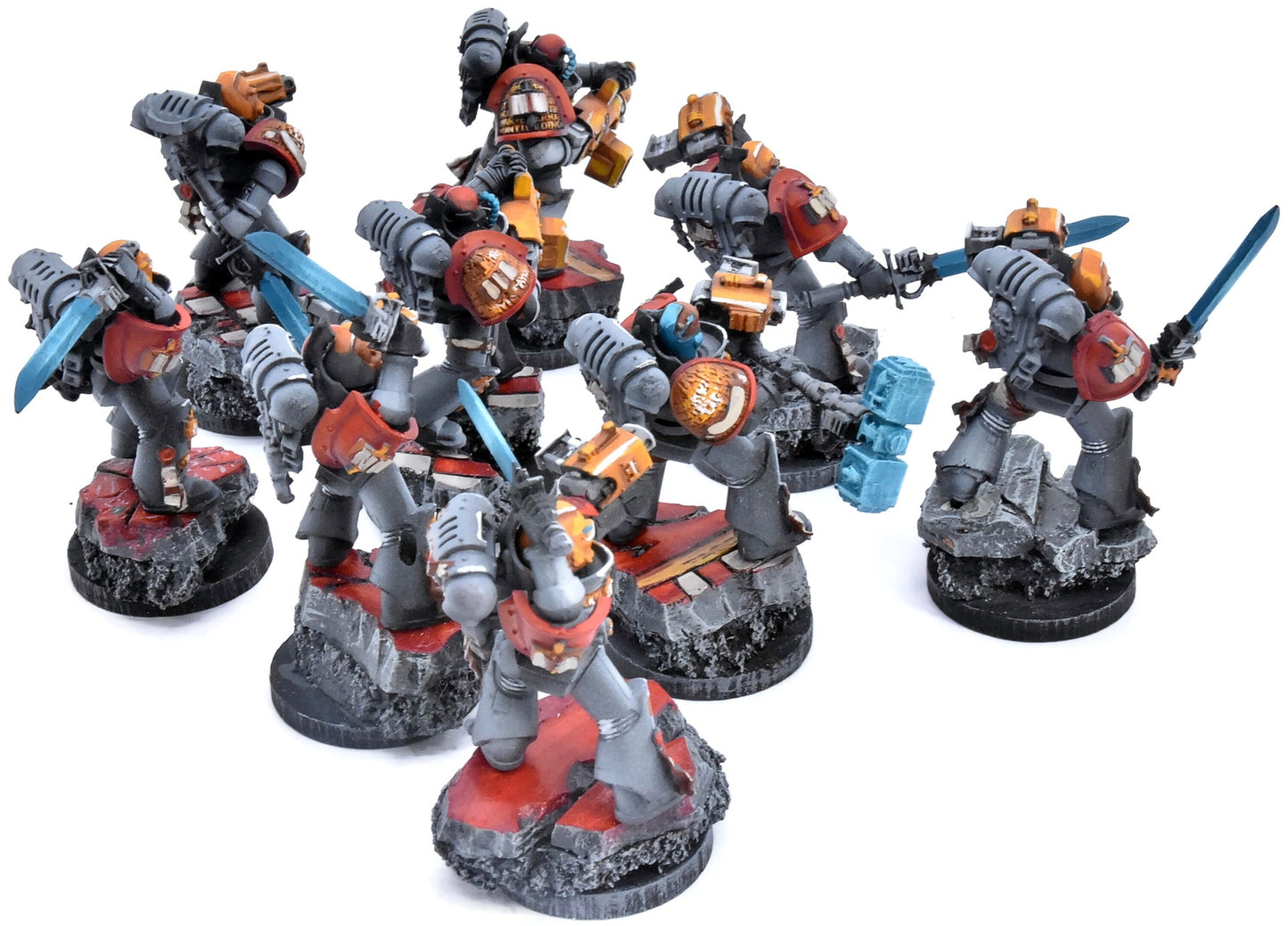 GREY KNIGHTS 9 Strike Squad #1 WELL PAINTED Warhammer 40K 5607