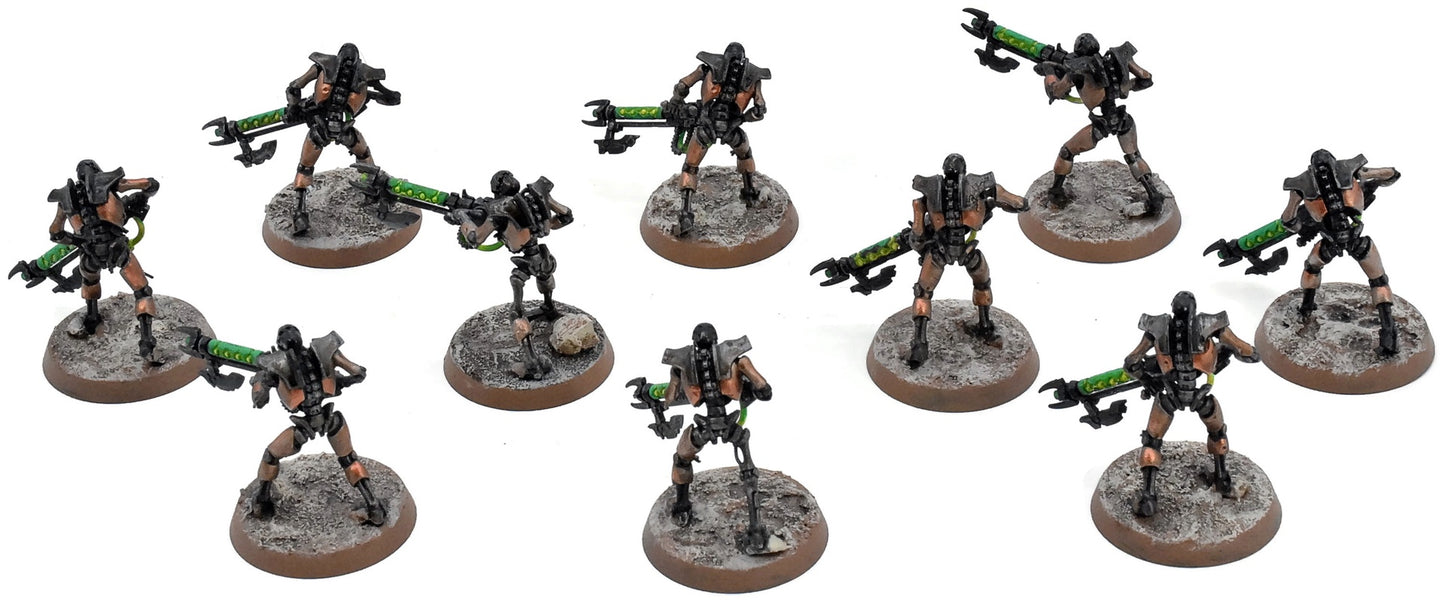 NECRONS 10 Necron Warriors #4 Warhammer 40K 1060