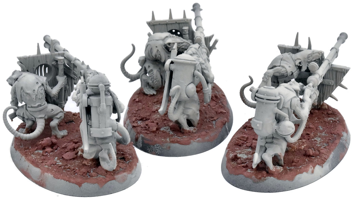 SKAVEN 3 Warplock Jezzails #2 Warhammer Fantasy 4707