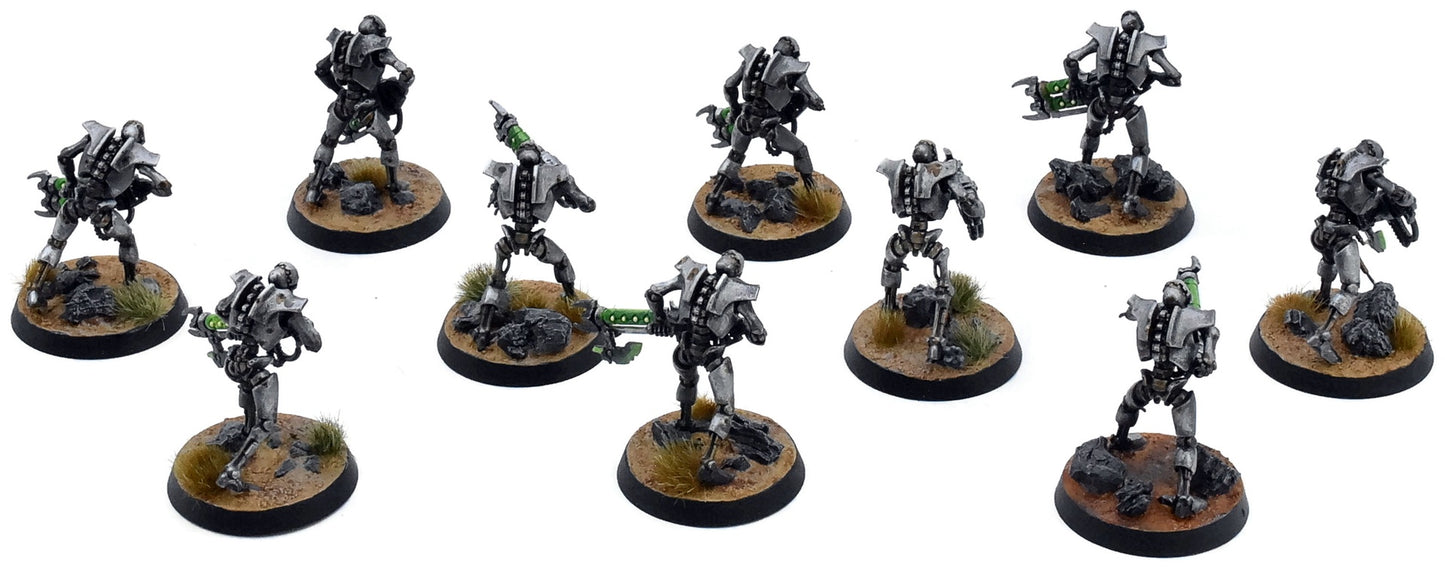 NECRONS Necron Warriors #5 WELL PAINTED Warhammer 40K 1107