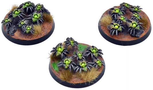 NECRONS 3 Scarab Swarms #1 WELL PAINTED Warhammer 40K 1152