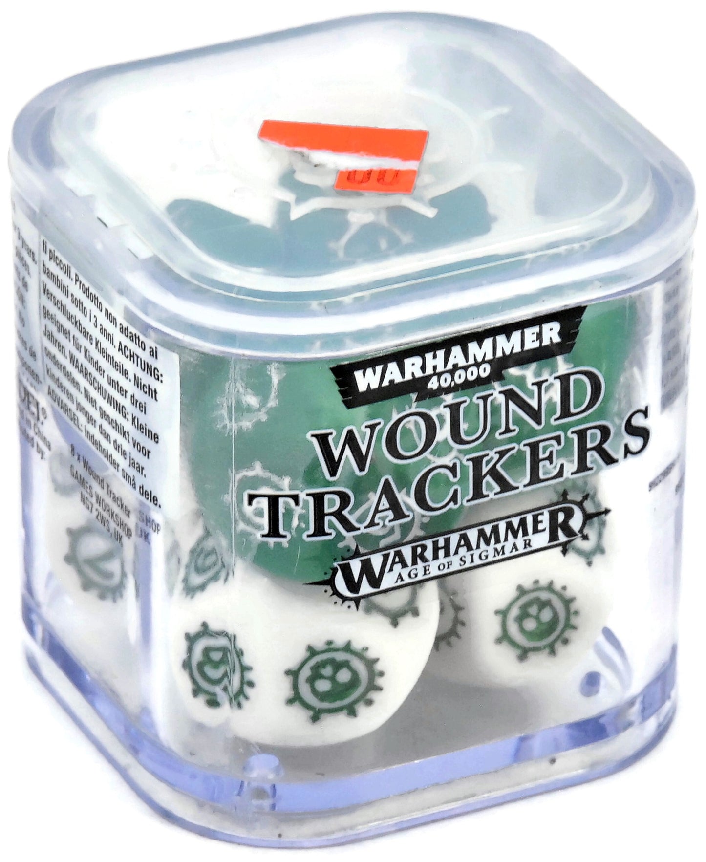 WARHAMMER Wound Trackers Green & White #1 Warhammer Sigmar 1176