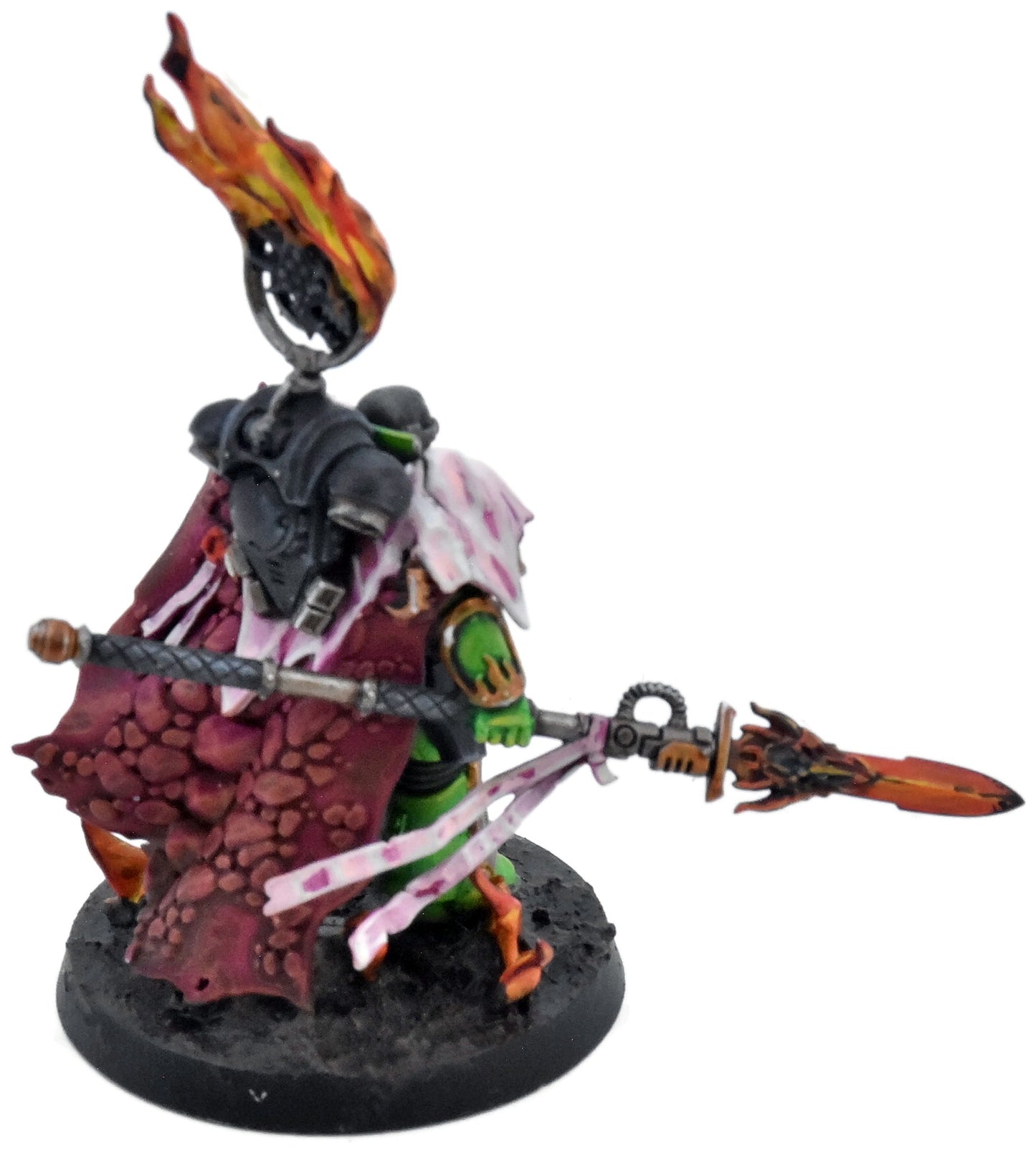 SPACE MARINES Vulkan He'Stan #1 PRO PAINTED Warhammer 40K Salamanders 1237