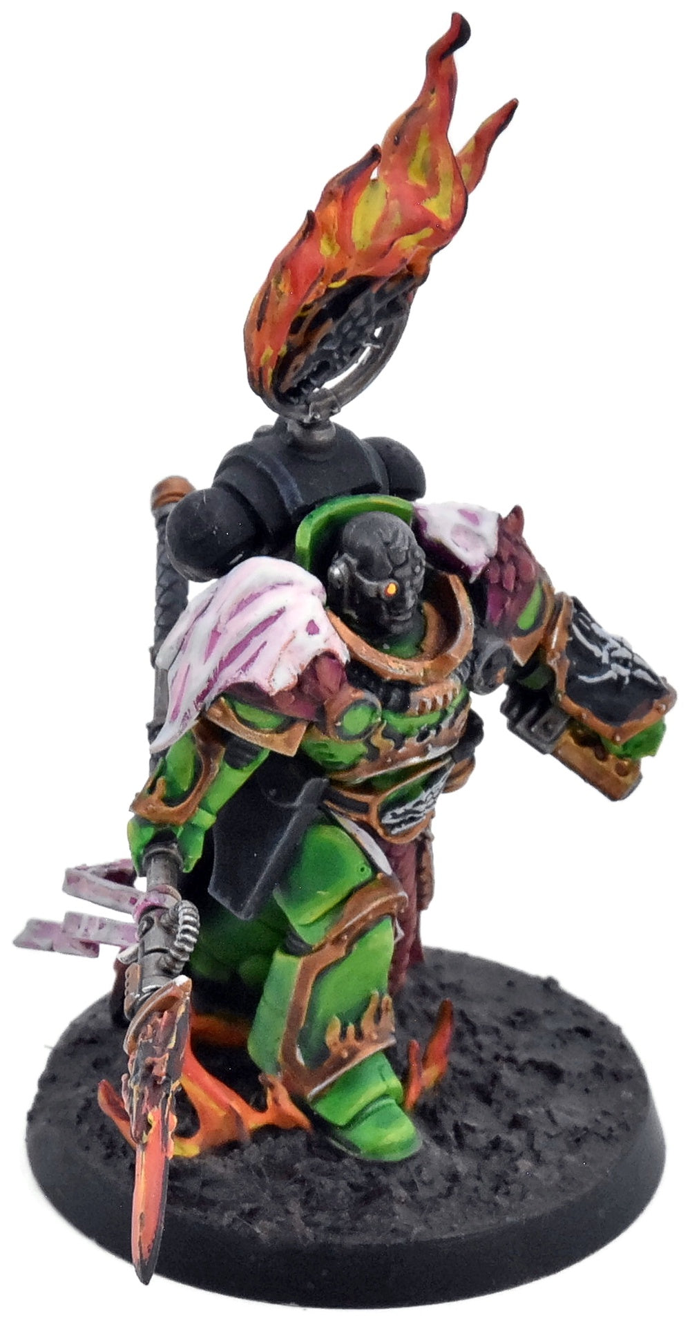 SPACE MARINES Vulkan He'Stan #1 COMMISSION PRO PAINTED Warhammer 40K Salamanders