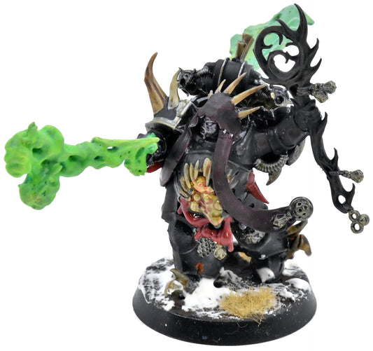 DEATH GUARD Malignant Plaguecaster #1 WELL PAINTED Warhammer 40K 1251