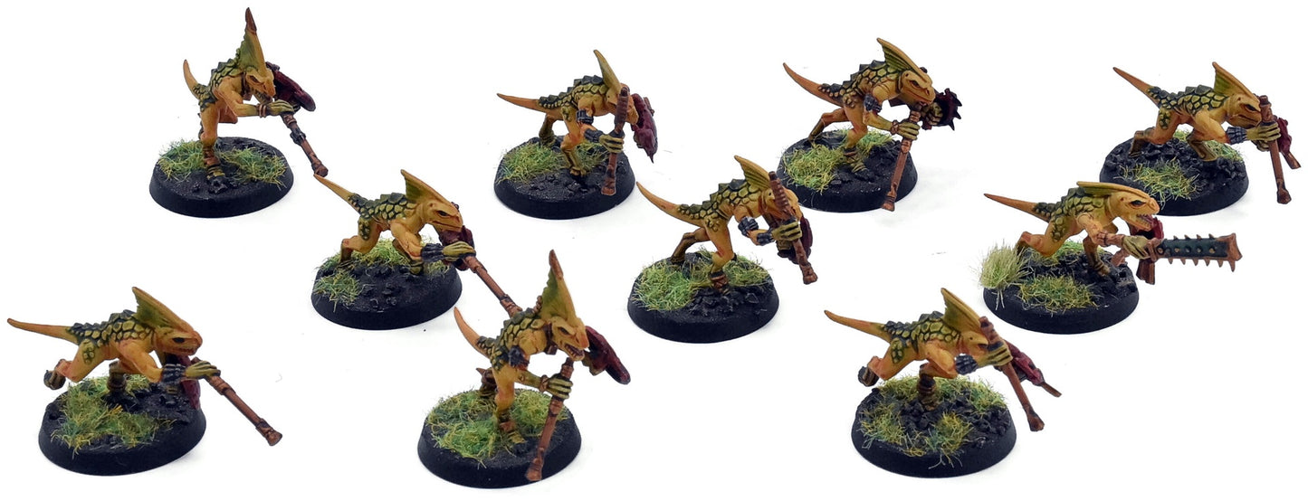 SERAPHON 10 Skinks #1 WELL PAINTED Warhammer Sigmar 1299