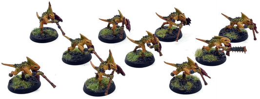 SERAPHON 10 Skinks #1 WELL PAINTED Warhammer Sigmar 1299
