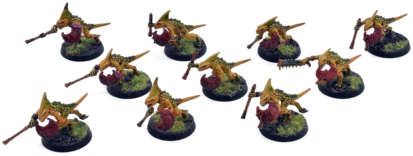 SERAPHON 10 Skinks #1 WELL PAINTED Warhammer Sigmar 1299