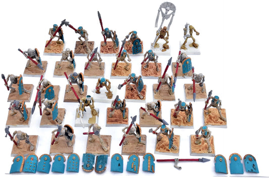 TOMB KINGS OF KHERMI 32 Skeleton Warriors #1 Warhammer Old World 5874