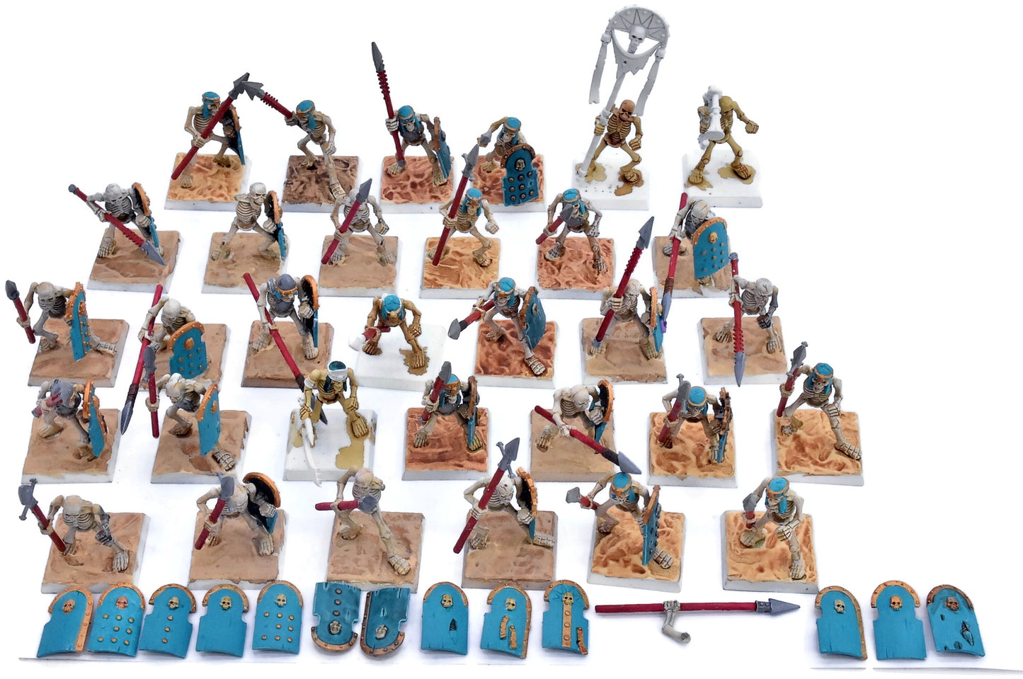 TOMB KINGS OF KHERMI 32 Skeleton Warriors #1 Warhammer Old World 5874