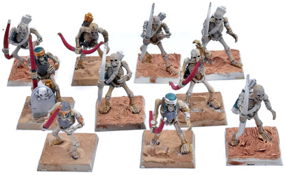 TOMB KINGS OF KHERMI 10 Skeleton Archers #2 Warhammer Old World 5881
