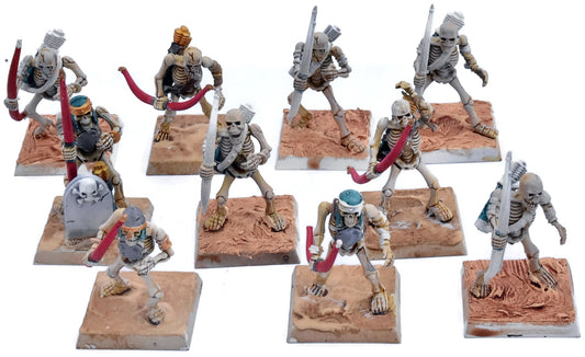 TOMB KINGS OF KHERMI 10 Skeleton Archers #2 Warhammer Old World 5881