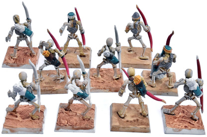 TOMB KINGS OF KHERMI 10 Skeleton Archers #2 Warhammer Old World 5881