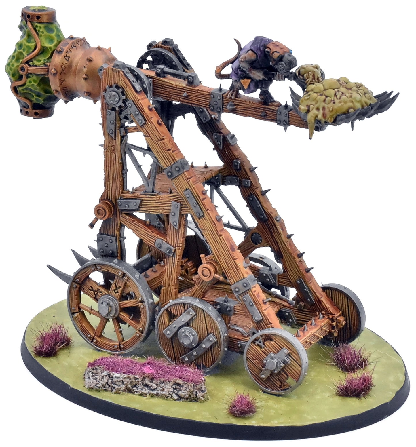 SKAVEN Plagueclaw Catapult #1 WELL PAINTED Warhammer Sigmar 1343