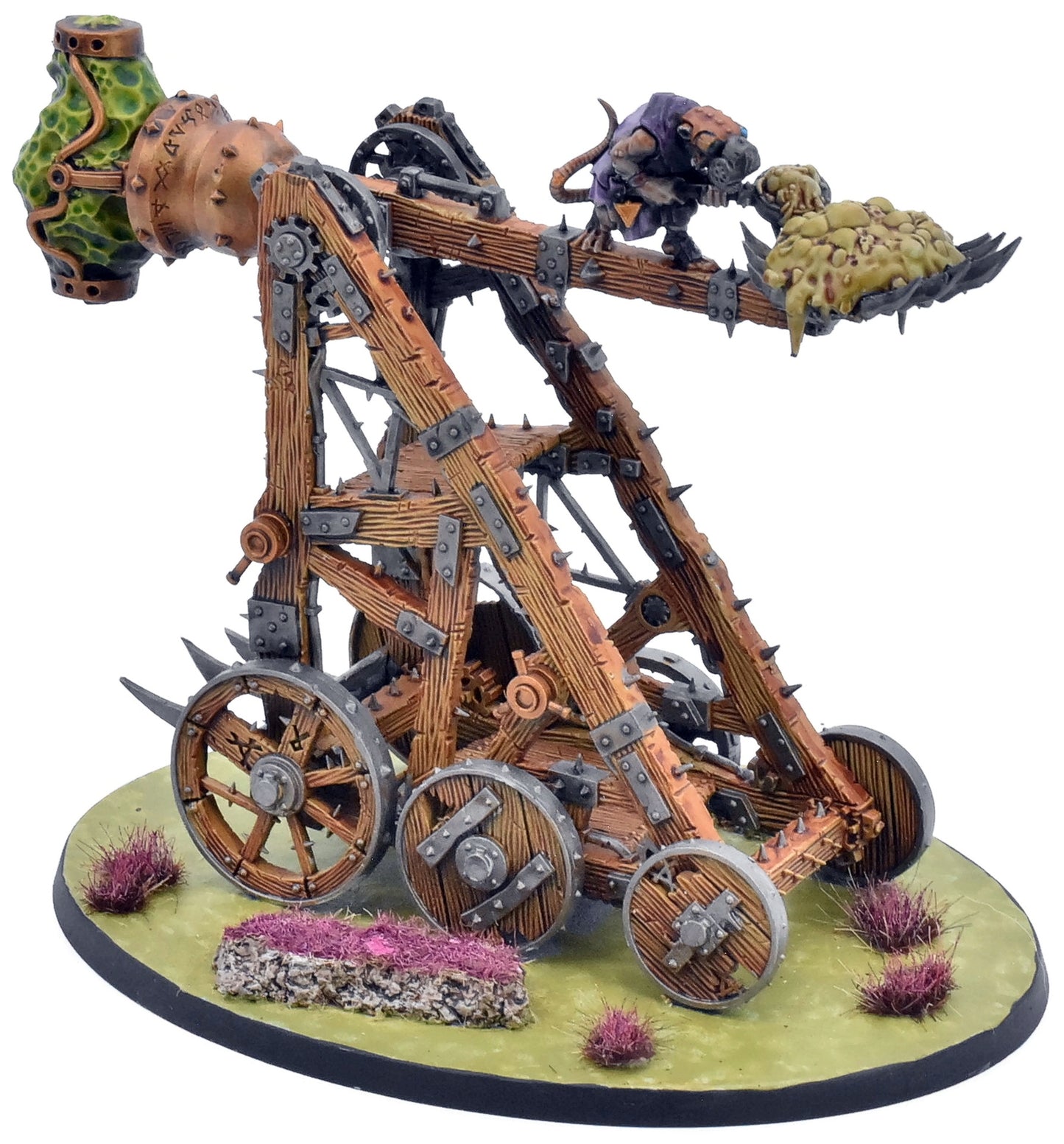 SKAVEN Plagueclaw Catapult #1 WELL PAINTED Warhammer Sigmar 1343