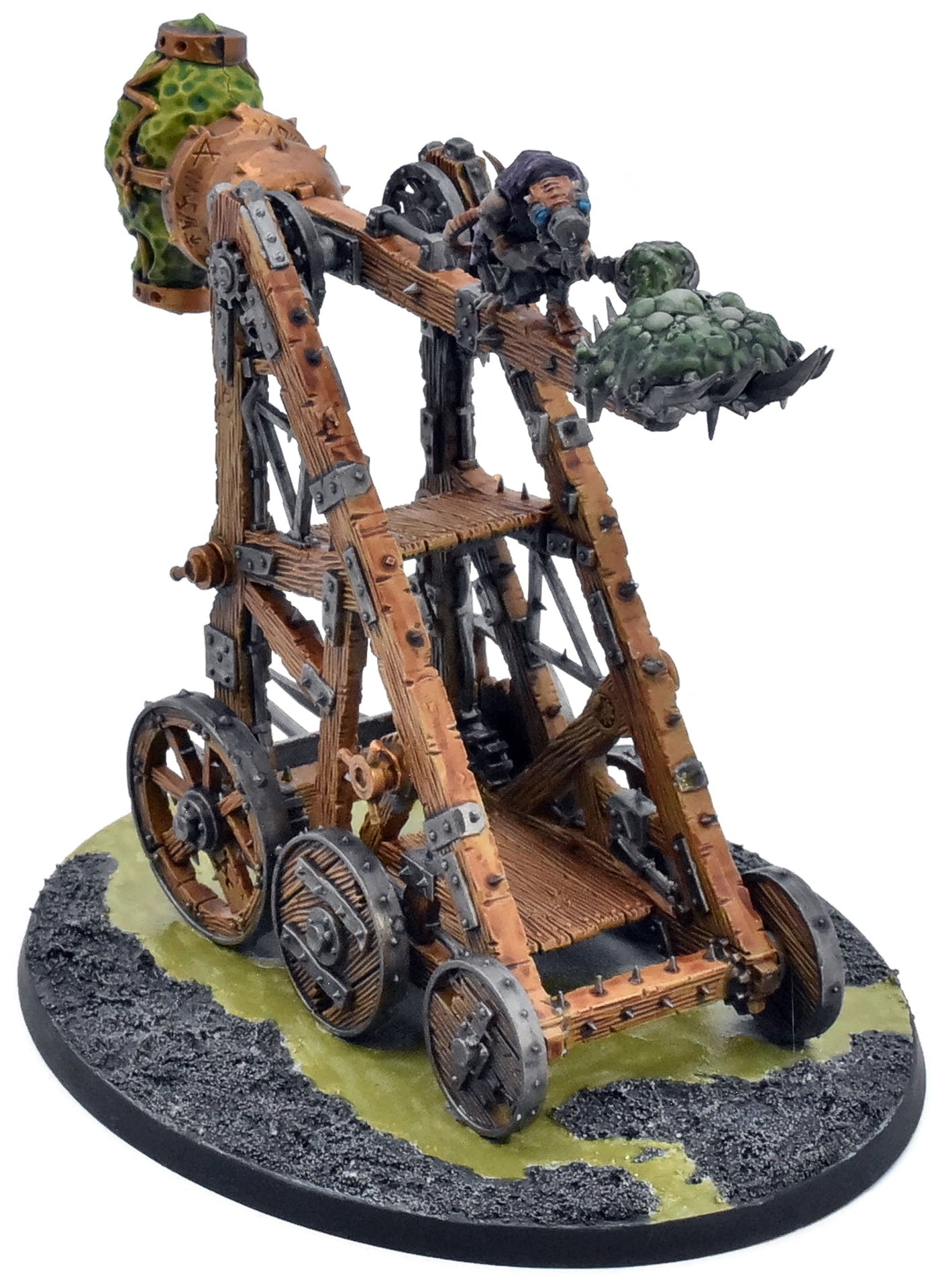 SKAVEN Plagueclaw Catapult #2 WELL PAINTED Warhammer Sigmar 1381