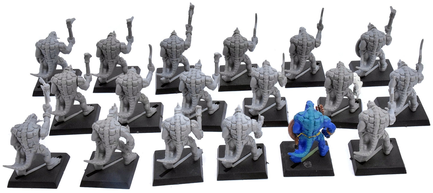 LIZARDMEN 18 Seraphon - Saurus Warriors #4 Warhammer Old World 5942