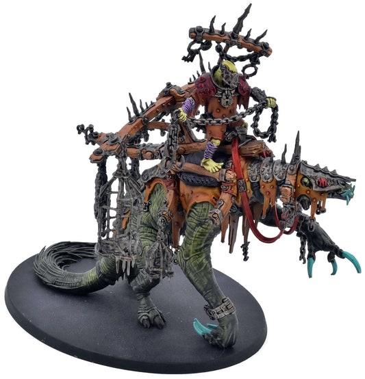 ORRUK WARCLANS Snatchaboss On Sludgeraker Beast #1 WELL PAINTED Sigmar 1428