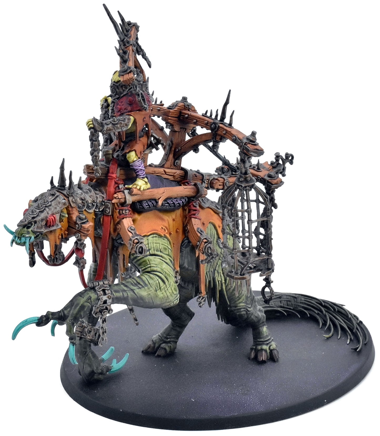 ORRUK WARCLANS Snatchaboss On Sludgeraker Beast #1 WELL PAINTED Sigmar 1428