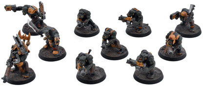 ORKS 10 Ork Boyz #1 WELL PAINTED Warhammer 40K 1466