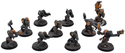 ORKS 10 Ork Boyz #1 WELL PAINTED Warhammer 40K 1466
