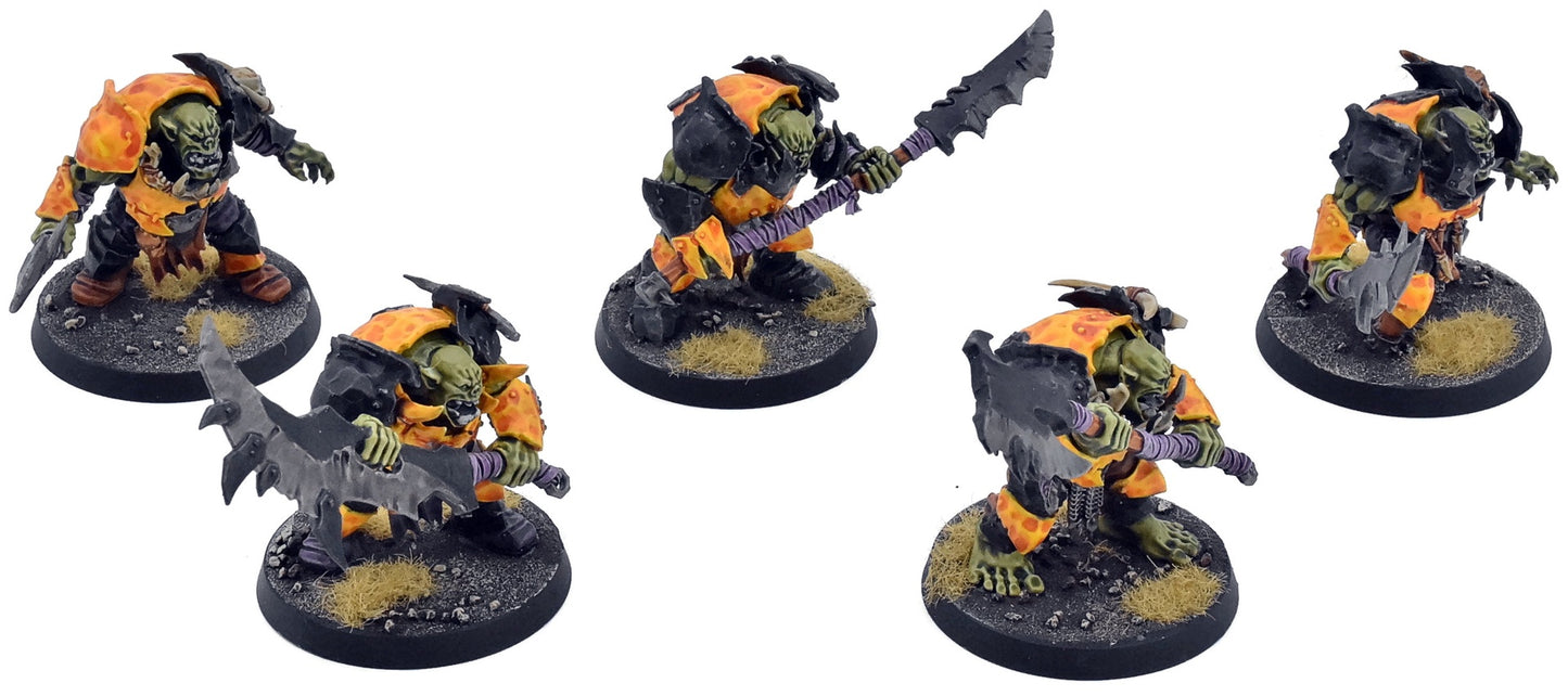 ORRUK WARCLANS 5 Orruk Brutes #2 WELL PAINTED Warhammer Sigmar 1473