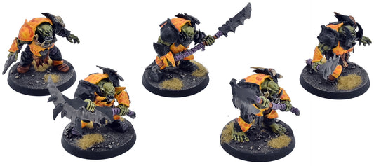 ORRUK WARCLANS 5 Orruk Brutes #2 WELL PAINTED Warhammer Sigmar 1473
