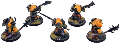 ORRUK WARCLANS 5 Orruk Brutes #2 WELL PAINTED Warhammer Sigmar 1473