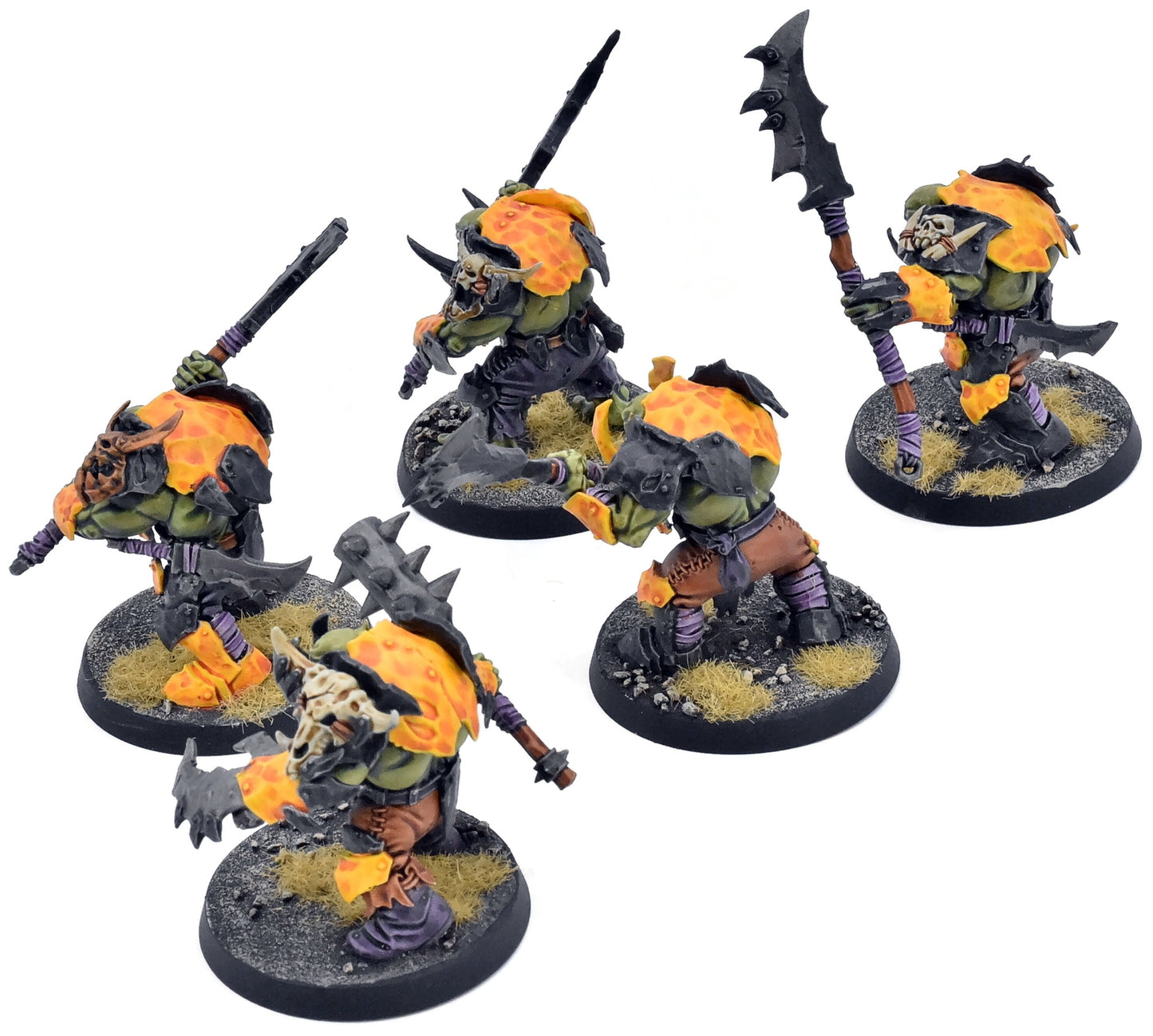 ORRUK WARCLANS 5 Orruk Brutes #1 WELL PAINTED Warhammer Sigmar 1527