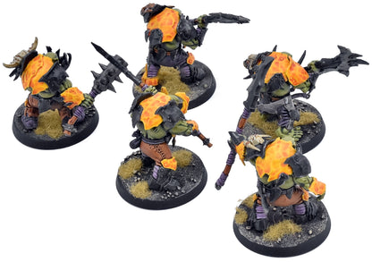 ORRUK WARCLANS 5 Orruk Brutes #1 WELL PAINTED Warhammer Sigmar 1527
