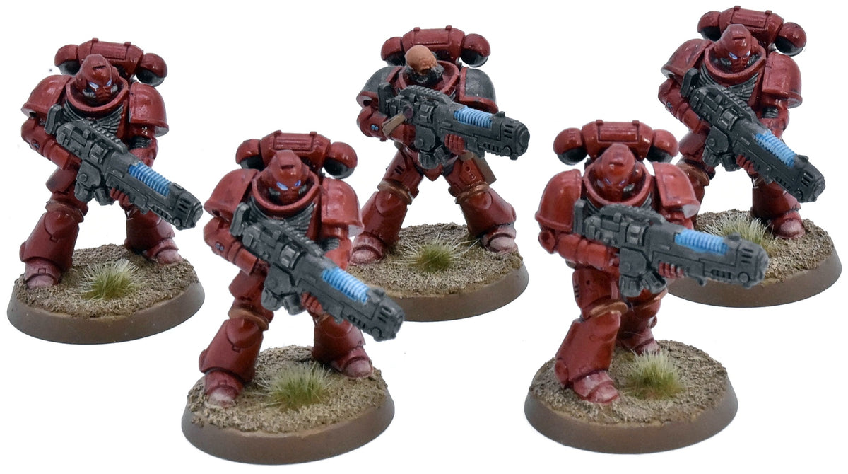 SPACE MARINES 5 Hellblasters #1 Warhammer 40K WELL PAINTED 5339