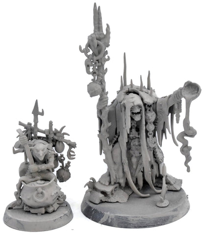 ORRUK WARCLANS SwampCalla Shaman With Pot Grot #1 Sigmar 5353
