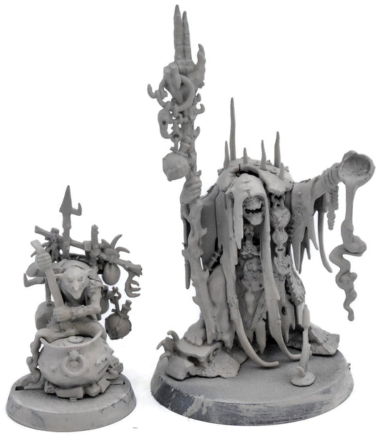 ORRUK WARCLANS SwampCalla Shaman With Pot Grot #1 Sigmar 5353