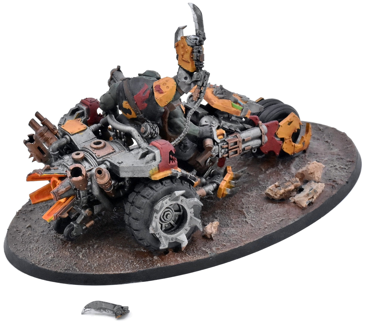 ORKS Deffkilla Wartrike #1 WELL PAINTED Warhammer 40K 1718