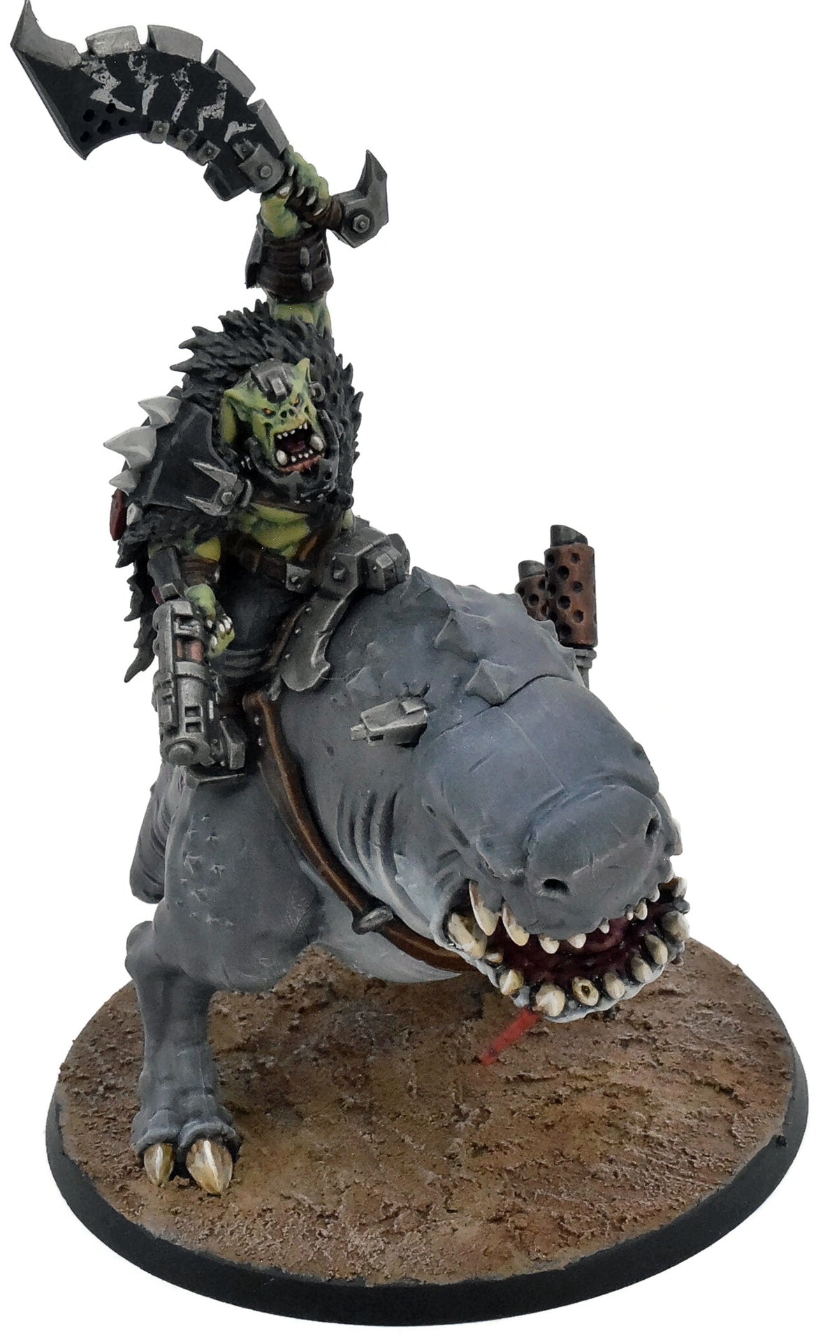 ORKS Beastboss On Squigosaur #2 WELL PAINTED Warhammer 40K 1725