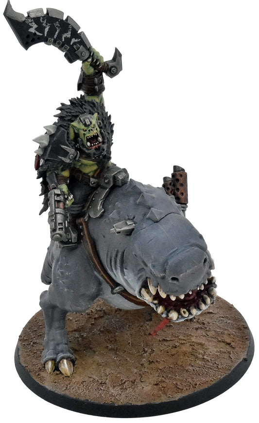 ORKS Beastboss On Squigosaur #2 WELL PAINTED Warhammer 40K 1725