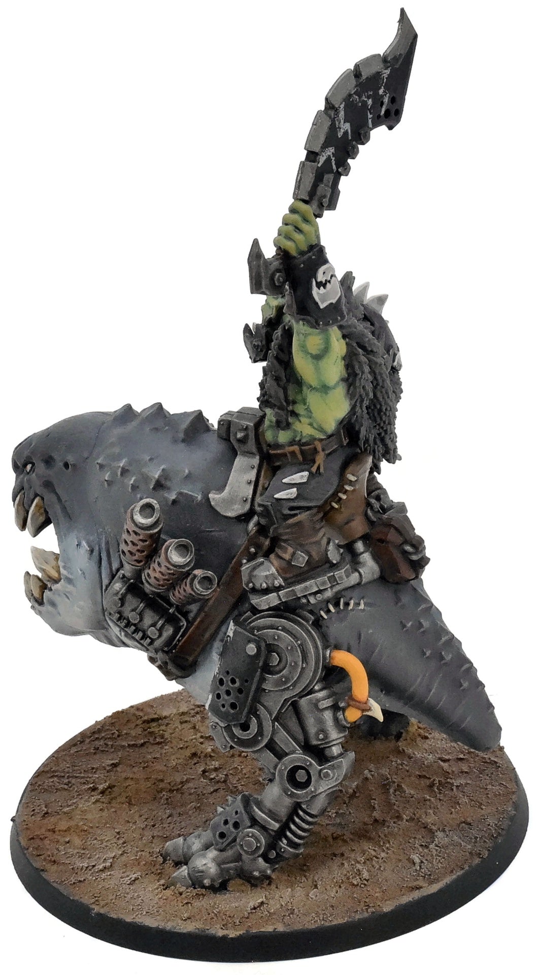 ORKS Beastboss On Squigosaur #2 WELL PAINTED Warhammer 40K 1725